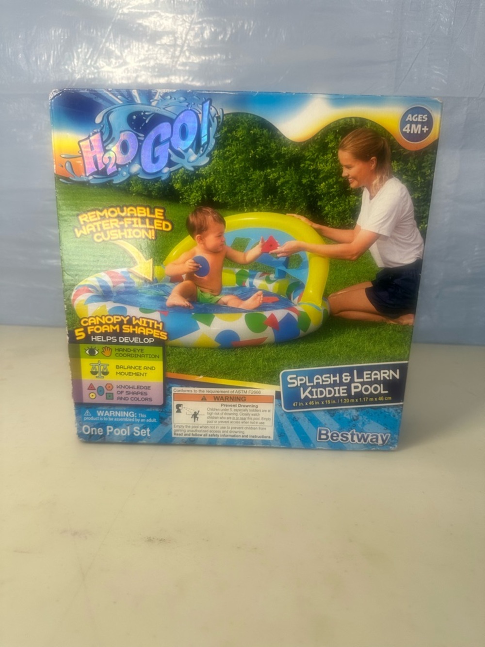 Splash & Learn Tiddie Pool - Colorful Yellow/Blue